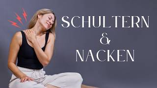 Verspannungen in Schultern amp Nacken lösen  15 Minuten Yoga  auch für Anfänger [upl. by Caneghem]