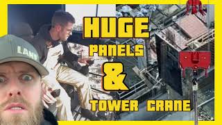 Crane Operator POV Stripping Huge Form with Tower Crane [upl. by Ky382]