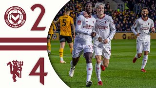 Kobbie Mainoos FIRST United Goal 🤩  Newport County 24 Man Utd  Highlights [upl. by Secilu651]