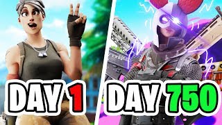 750 DAYS Of Fortnite Progression and The Evolution of My Voice [upl. by Yrevi]