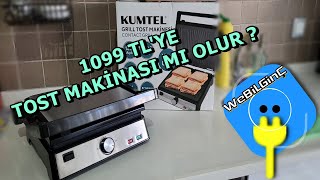 KUMTEL TTM05 Izgara Ve Tost Makinesi TANITIM VE İNCELEME BİM AKTÜEL  WEBİLGİNÇ  ÇOK UCUZ [upl. by Percy]