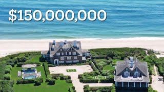 150000000 Hamptons mansion tour [upl. by Hubey393]