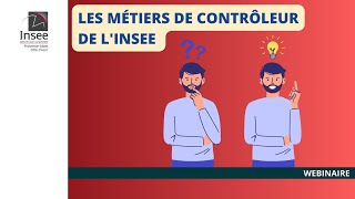 Découvrez les métiers de contrôleur de lInsee [upl. by Scherle87]