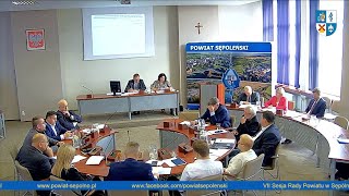 VII sesja Rady Powiatu Sępoleńskiego Sępólno Krajeńskie Kamień Krajeński Więcbork 27092024 [upl. by Hui229]