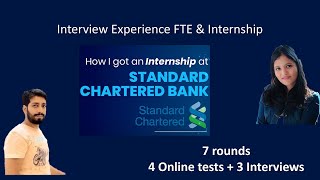 How to crack Software Engineer Interview Standard Chartered GBS  OnCampus Internship Experience [upl. by Frodin536]