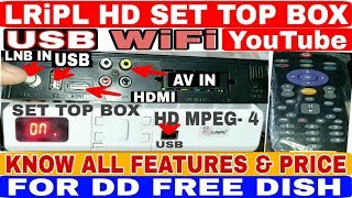 Tune Dd Free Dish In Mpeg 4 Set Top Box  LRIPL LR55 Set Top Box [upl. by Ajiam]