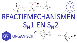 S7 organisch  Reactiemechanismen SN1 en SN2 [upl. by Bianka543]