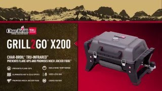 Char Broil GRILL2GO X200 Portable BBQ [upl. by Euqinobe]