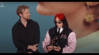 BILLIE EILISH Wins Song Of The Year For quotWHAT WAS I MADE FORquot  2024 GRAMMYs Acceptance Speech [upl. by Karlin]