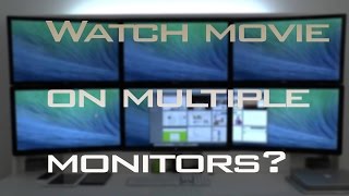 How To Watch VideoMovie On Multiple Monitors Easy Way [upl. by Ahidam]