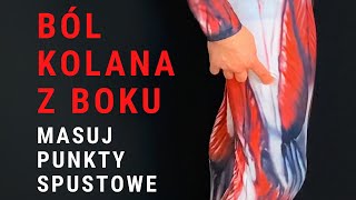 Boli kolano z boku Masuj PUNKTY SPUSTOWE  dr n med Marcin Wytrążek [upl. by Allecnirp785]