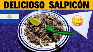 🇭🇳RECETA de SALPICÓN SALVADOREÑO 🥩🧅🍋 [upl. by Akimert]