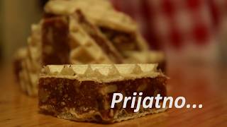 Oblande grilijas posne  Caramel nuts wafer Vegan [upl. by Brine]