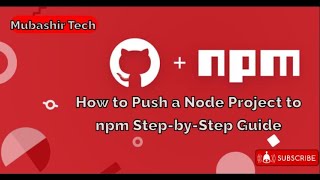 How to Push a TypeScript Project to npm  learn typescript [upl. by Malva]