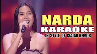 NARDA KARAOKE IN STYLE OF ISAIAH HEMOR CONTEST PIECE karaoke instrumental minusone videoke opm [upl. by Nnylarac]