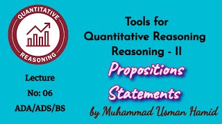 Tools for Quantitative Reasoning  Lecture 06  ADA  ADS  BS  BZU  UoS HEC QREA108 [upl. by Edea]