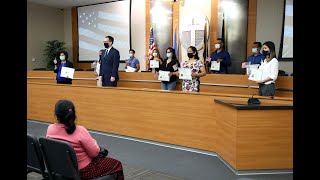 10 people swear new allegiance during citizenship ceremony [upl. by Khalin460]