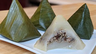 BANH GIO  BOULETTES DE RIZ PYRAMIDALES  CUISINE VIETNAMIENNE  HOP DANS LE WOK [upl. by Nawad]