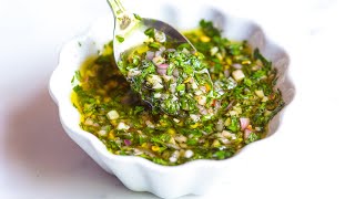 Easy Chimichurri Sauce Recipe [upl. by Kowalski742]