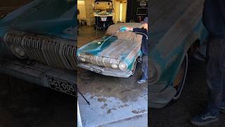 Barn Find Car First Wash in 45 YEARS 🚘💕 BarnFind DetailDane Detailing Dodge440 Satisfying [upl. by Noakes609]