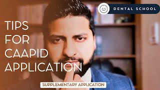 How to Write Your supplemental application amp Letter of Recommendation for dental SchoolsCAAPID 2024 [upl. by Ardnik]