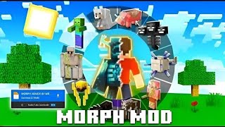 BEST MORPH MOD FOR MINECRAFT 121 EDITING FOR MOBILE 100 REAL [upl. by Clawson742]