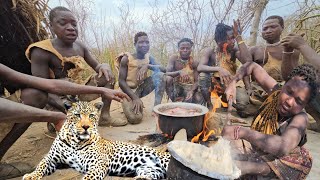 Hadzabe Hunting AntelopesCooking amp Eating Wild Meat In The Bush•Tru Hunters [upl. by Hawthorn]