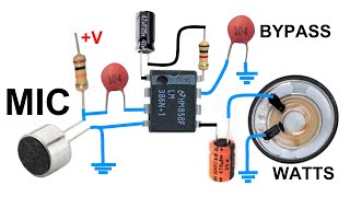 Como hacer un intercomunicador de Voz usando el LM386 [upl. by Letram]