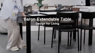 Connubia baron extendable dining table｜functionality and simplicityvancouver [upl. by Ellenor]