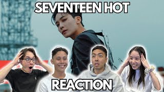 TOO HOT 🔥🔥  SEVENTEEN HOT MV  CHOREOGRAPHY REACTION [upl. by Brandie]