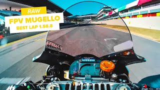 Mugello Circuit Ducati Panigale V4 Onboard  1588 Best Lap  Promo Racing  FPV  TGP [upl. by Noiramaj]