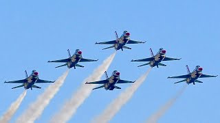 2024 Pacific Air Show  USAF Thunderbirds FULL HIGH SHOW [upl. by Fenner443]