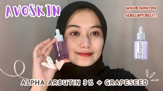 Review Avoskin Your Skin Bae Alpha Arbutin 3  Grapeseed [upl. by Ingalls]