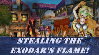 Stealing the Exodars Flame Wow Quest  Horde  Midsummer Event  in Exodar [upl. by Jana]