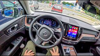 NEW Volvo XC60 🇸🇪 2025 20 T6 Plugin Hybrid 350 hp 0100 POV Test Drive 2111 Joe Black [upl. by Adnaval501]