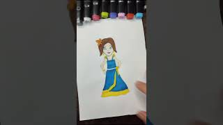 Anime version indumati drawing 💖simpledrawingstepbystep shortsviraltrendingshorts [upl. by Sharon]