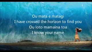 Moana Know Who You Are Lyric Video [upl. by Dorothee]