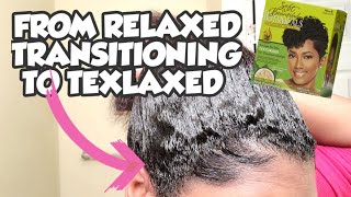 FROM RELAXED HAIR TRANSITIONING TO TEXLAXED HAIR using SOFT AND BEAUTIFUL BOTANICALS TEXTURIZER [upl. by Felicle]