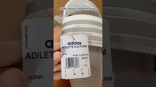 Adidas Women Adilette Platform Slides Review adidas fyp [upl. by Kristan]