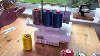 Really EASY way to change thread on my Overlocker Serger Fix Tips  Pt 2 overlockertips abisden [upl. by Pulcheria]