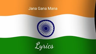 Jana Gana Mana lyrics  national anthem [upl. by Indihar753]