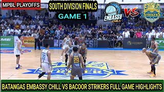 MPBL PLAYOFFS  BATANGAS VS BACOOR CITY HIGHLIGHTS  SOUTH DIVISION FINALS GAME 1 mpbl [upl. by Ennovihs]