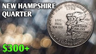 The 2000P New Hampshire quarter is part of the 50 State Quarters program launched by the United [upl. by Armillda]