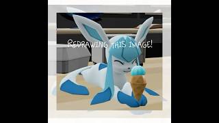 Speedpaint of Glaceon pt1 art drawing glaceon flipaclip speedpaint banduarmy relaxing [upl. by Annahsohs]