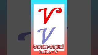 Learn To Write Cursive Capital Letter  V  shorts ytshorts trending viralvideo studythenext [upl. by Eynaffit]