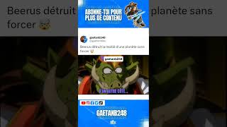 Beerus détruit la moitié dune planète sans forcer [upl. by Alanah]