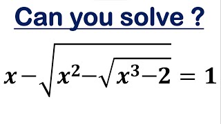 Radical Equation Solved with The Remainder Theorem [upl. by Nuaj471]