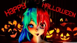 MMD HAPPY HALLOWEEN  Models DL  GIFT [upl. by Ohara590]