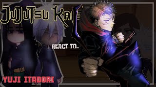 Past Jujutsu Kaisen react to Itadori Yuji JJK reaction [upl. by Aynwad941]