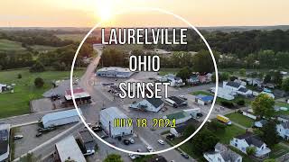 Laurelville Ohio Sunset on July 18 2024 drone view in 4k [upl. by Imat]